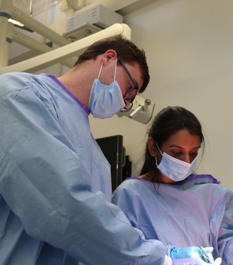 Surgeons working